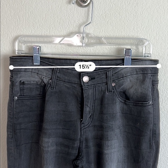 Levi’s Grey Distressed Acid Wash Skinny Jeans - Picture 11 of 13